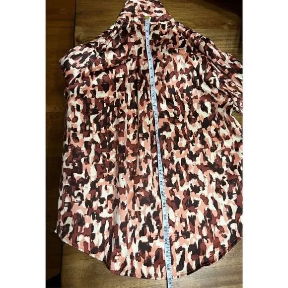 Andrew Marc New York Womens Animal Print Top Blouse Size S - Picture 9 of 9